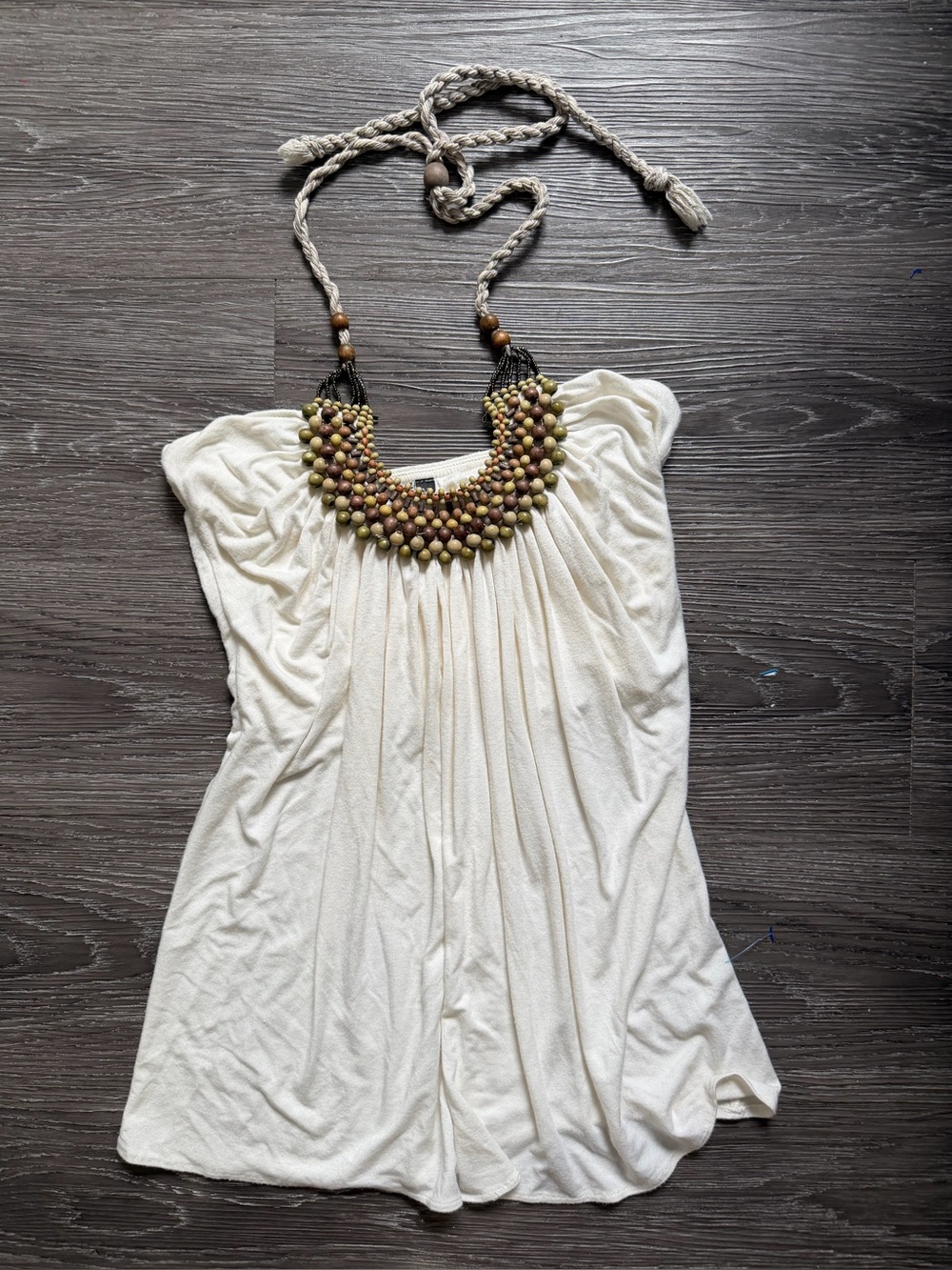 Beaded halter top